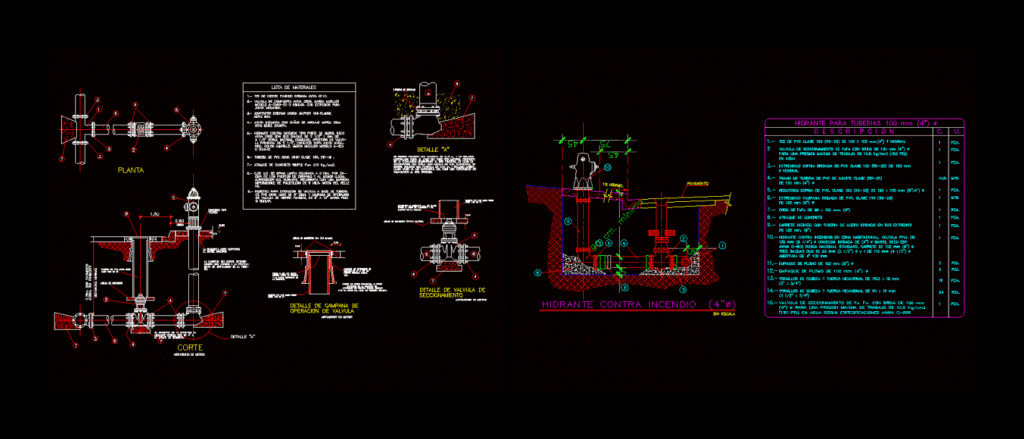 Hidrahulicos Fire DWG Detail for AutoCAD