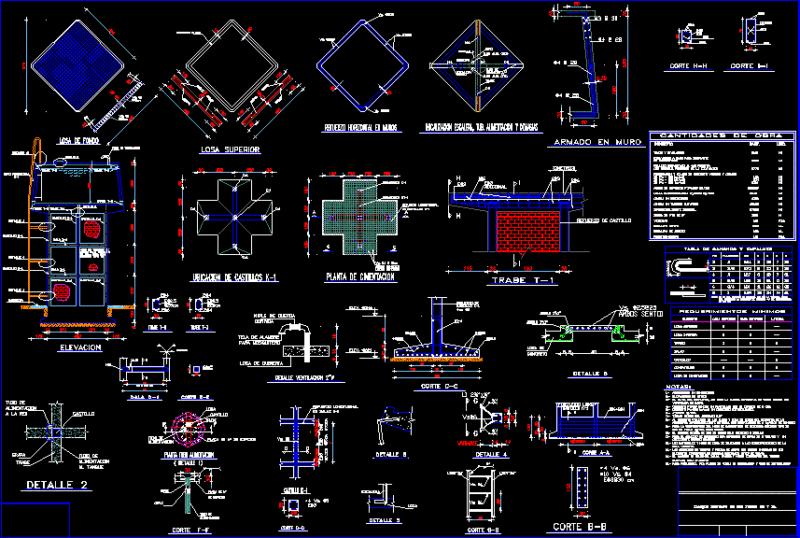 High Tank DWG Detail for AutoCAD