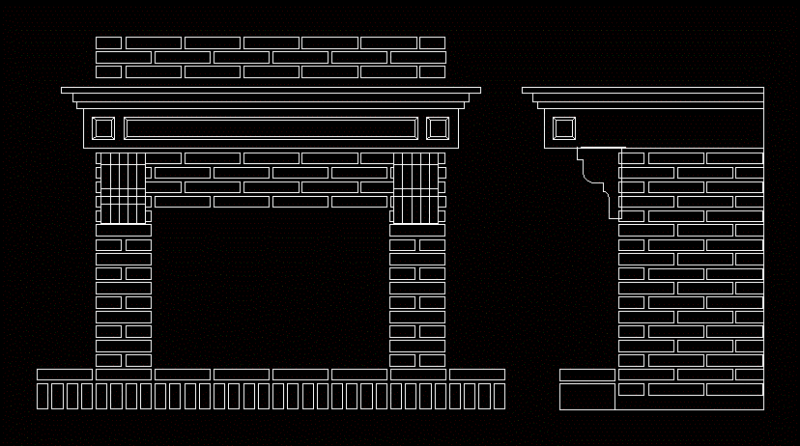 Home DWG Block for AutoCAD