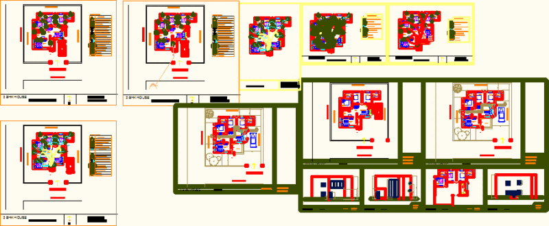 House DWG Detail for AutoCAD