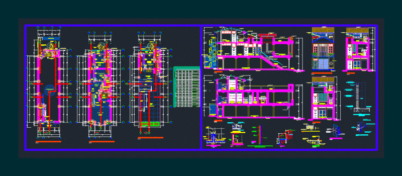 Houses DWG Detail for AutoCAD
