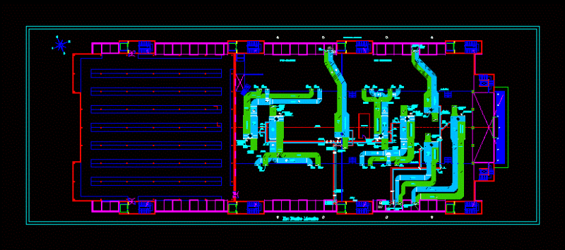 Hvac System DWG Block for AutoCAD