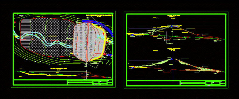 Hydro Dam DWG Section for AutoCAD