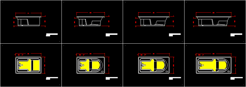 Hydro Massage Jacuzzi DWG Section for AutoCAD
