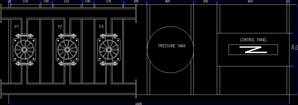 Hydro Pneumatic System DWG Block for AutoCAD
