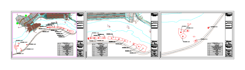 Hydroelectric Temporary Site DWG Block for AutoCAD