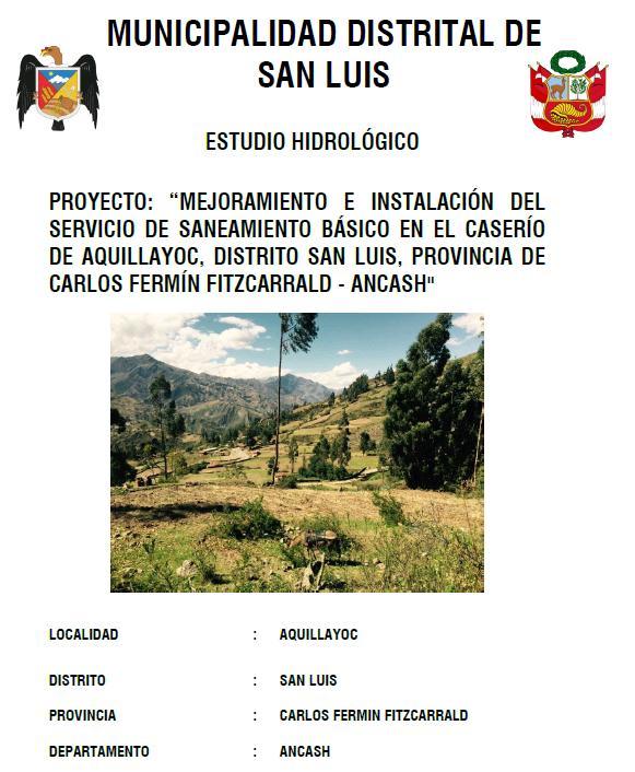 Hydrological Study For Sanitation PDF (Document)