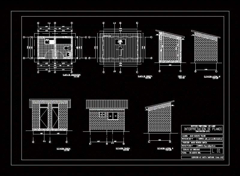 Hygiene Building DWG Section for AutoCAD