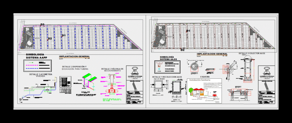 Implantation Urban Infraestrcura DWG Detail for AutoCAD