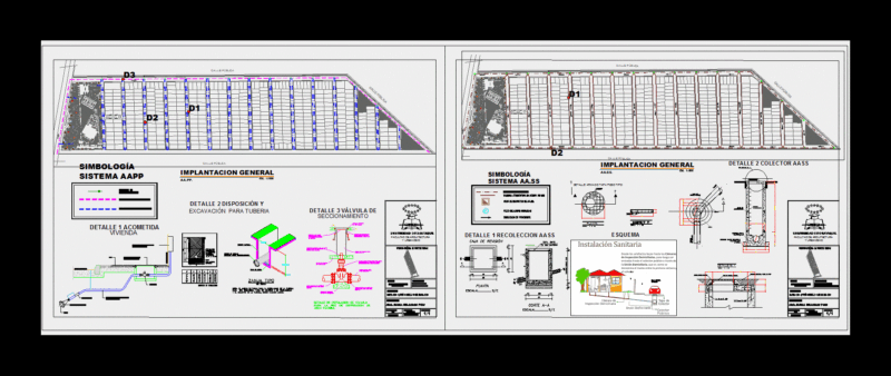 Implantation Urban Infraestrcura DWG Detail for AutoCAD