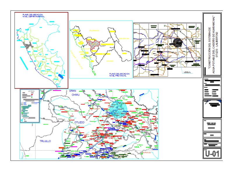 Improvement Of Drinking Water Service Huaranchal – Usquil – Otuzco – Freedom DWG Block for AutoCAD