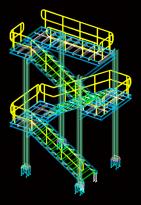 Industrial Scale 3D DWG Model for AutoCAD • Designs CAD