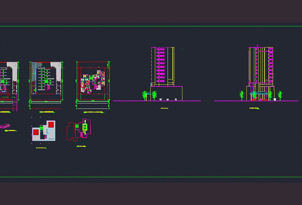 Installation Of Air Conditioning Building 2D DWG Block for AutoCAD