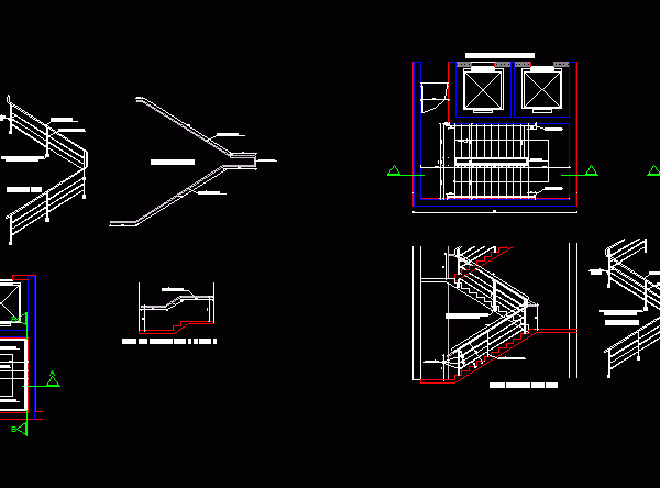Лестница dwg