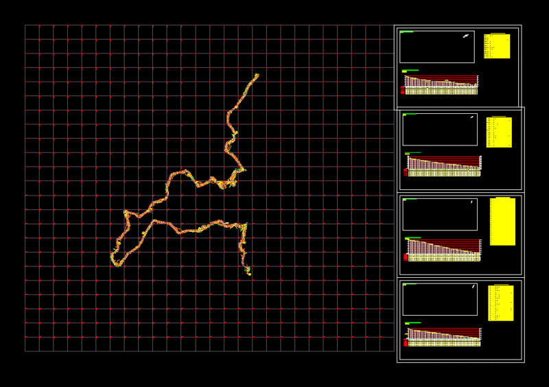 Irrigation Canal Llanten DWG Section for AutoCAD