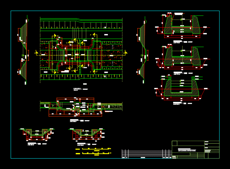 Irrigation Construction DWG Block for AutoCAD