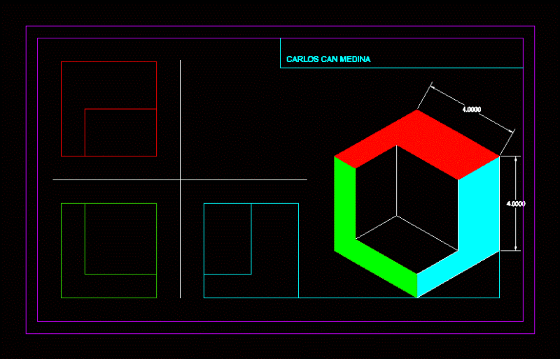 Isometric – Exercise DWG Block for AutoCAD