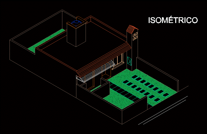 Isometric – House 2D DWG Block for AutoCAD