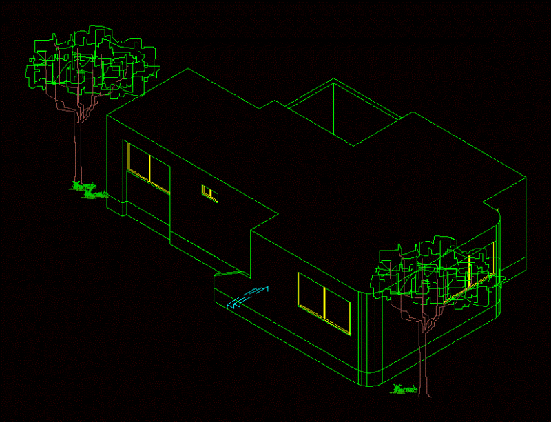 Isometric Housing DWG Block for AutoCAD