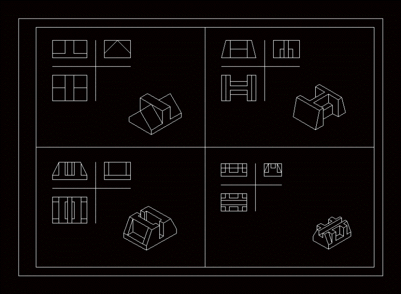 Isometric Views DWG Block for AutoCAD