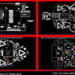 Jack-Up Rig DWG Plan for AutoCAD