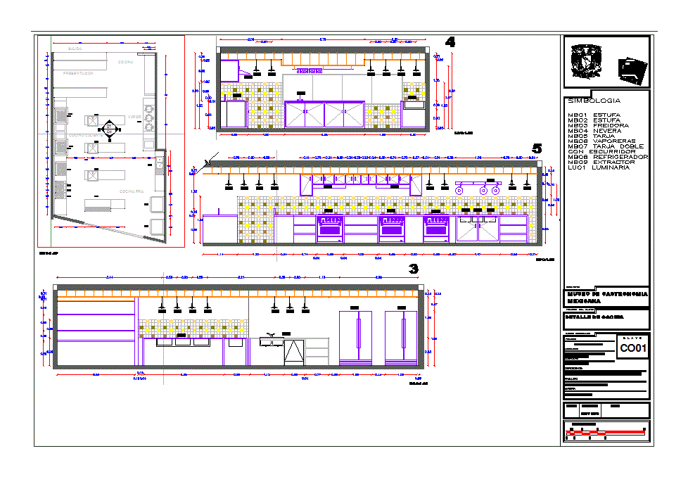 Kitchen 2D DWG Elevation for AutoCAD  DesignsCAD