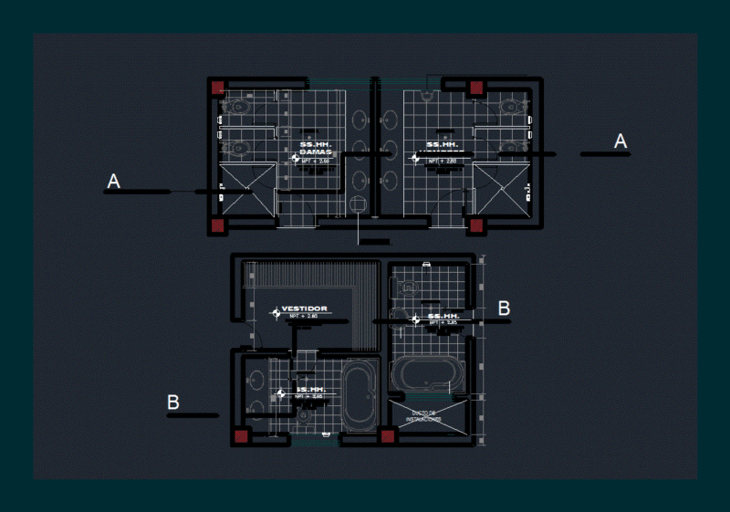 Kitchen And Bath DWG Detail for AutoCAD
