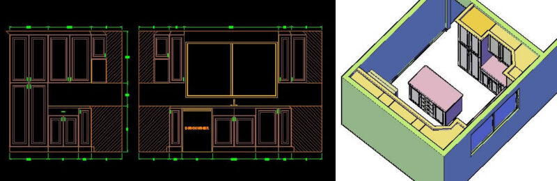 Kitchen DWG Block for AutoCAD
