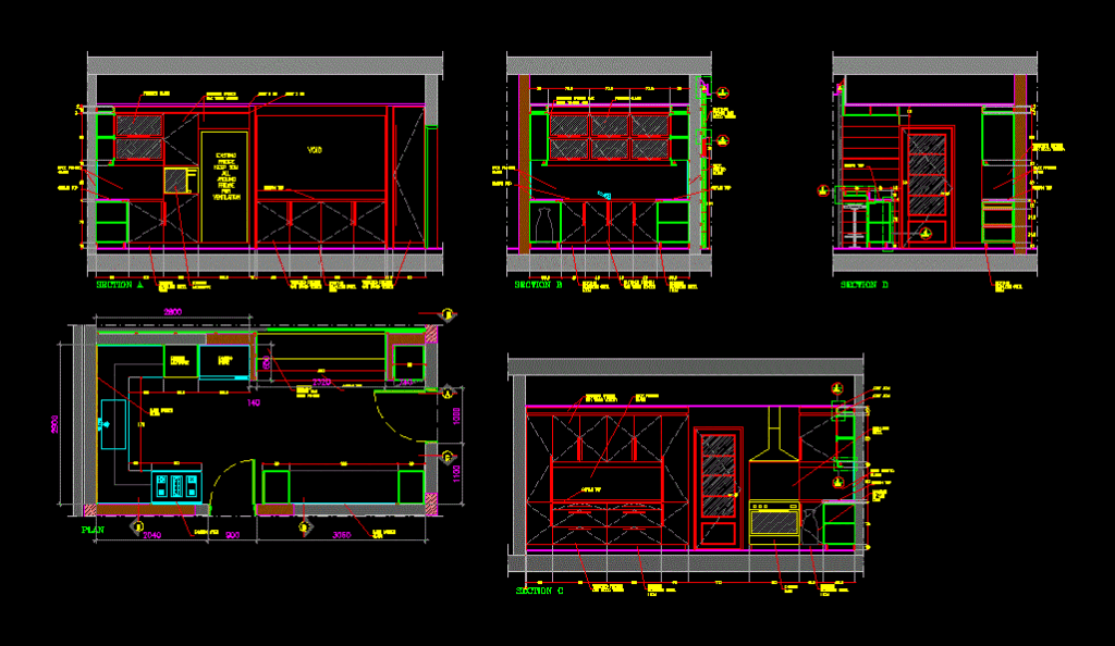 Kitchen DWG Detail for AutoCAD