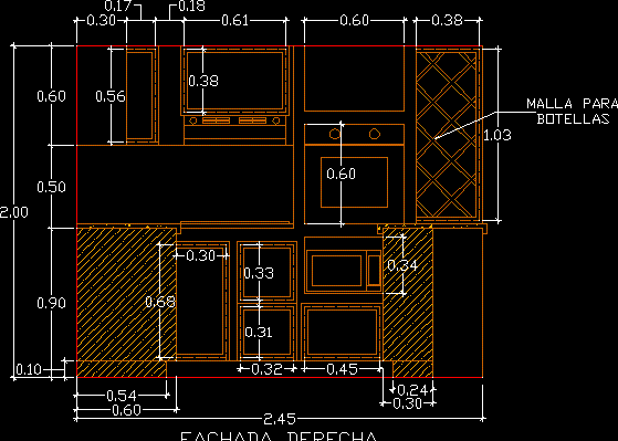Kitchen DWG Elevation for AutoCAD • Designs CAD