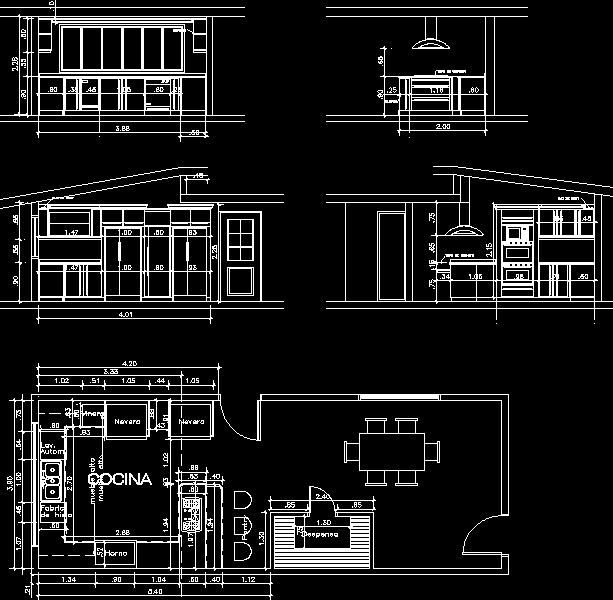 Kitchen DWG Elevation for AutoCAD • Designs CAD