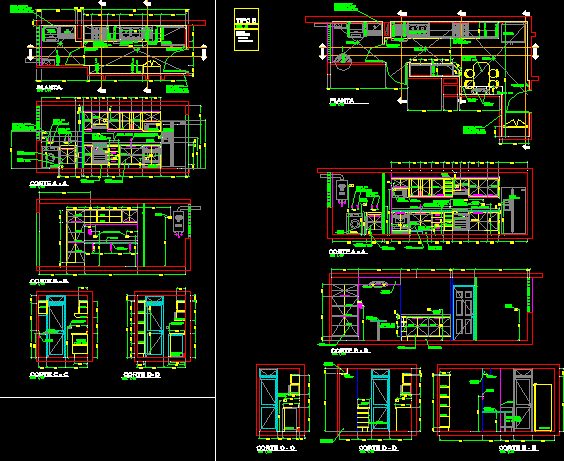 Kitchen Fitting - Project DWG Full Project for AutoCAD • Designs CAD