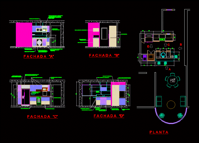 Kitchen Project DWG Full Project for AutoCAD