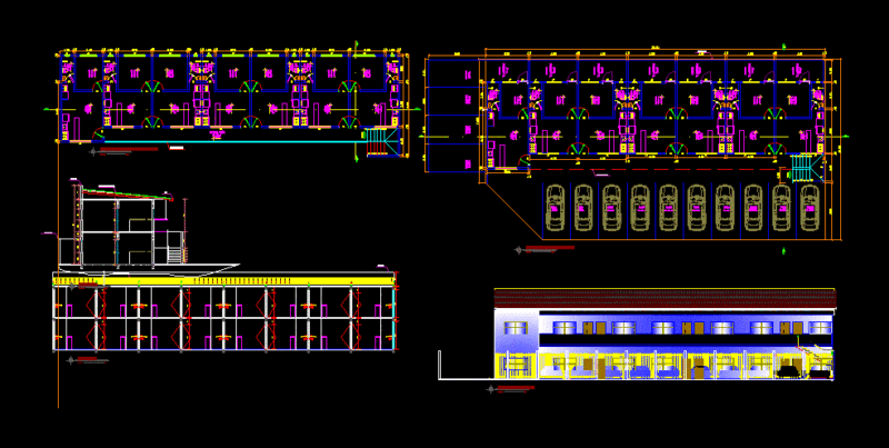 Kitchenettes DWG Block for AutoCAD