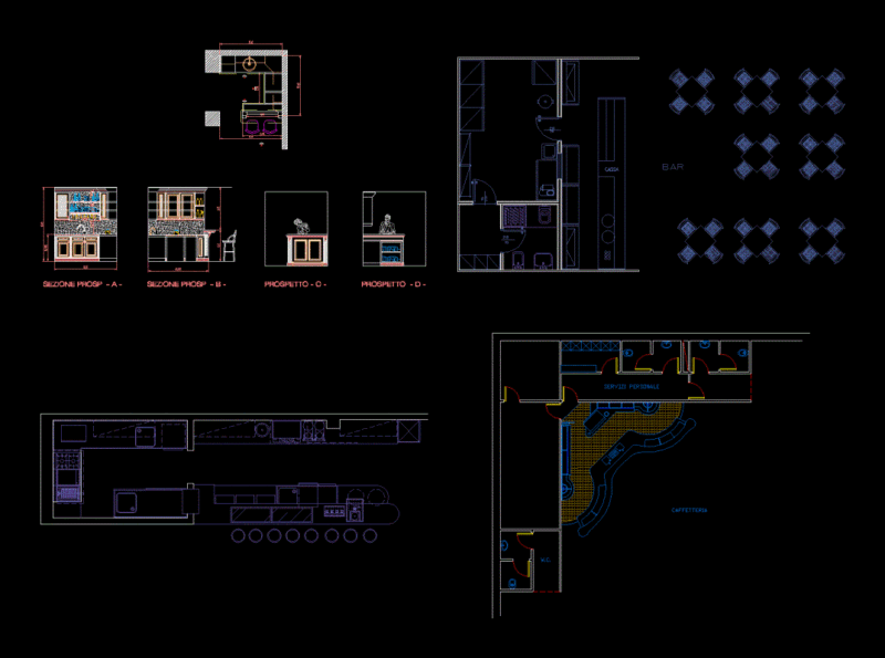Kitchens DWG Detail for AutoCAD
