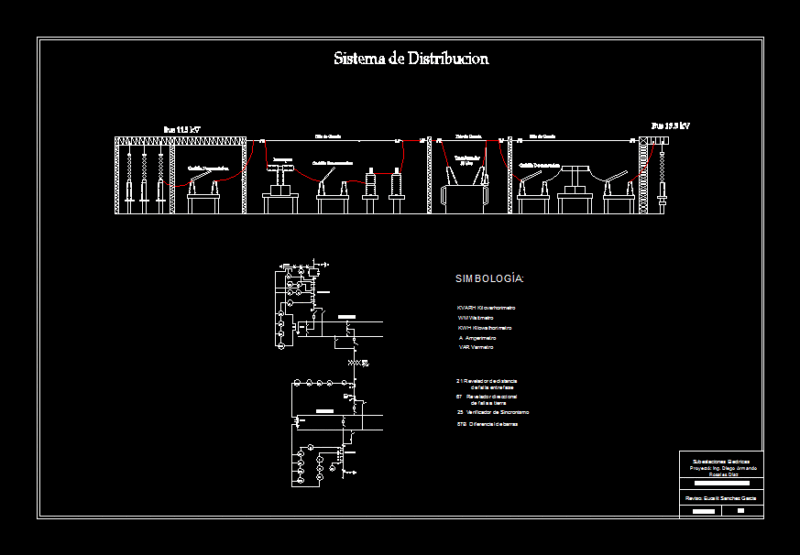 Kv Substation 138 DWG Block for AutoCAD