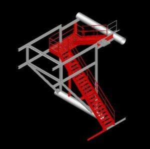 Ladder 3D DWG Model for AutoCAD