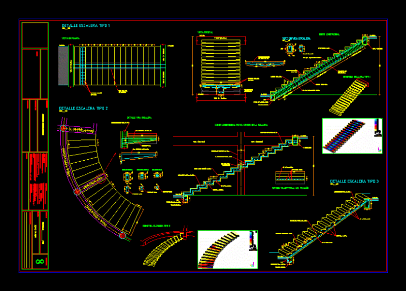 Ladder DWG Detail for AutoCAD