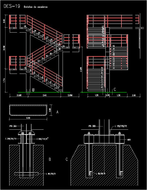 Ladder DWG Detail for AutoCAD Designs CAD