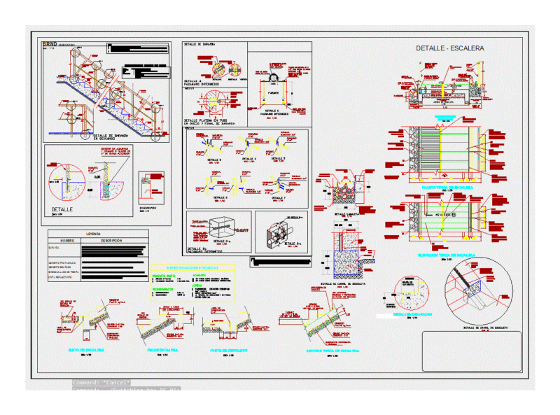Ladder DWG Detail for AutoCAD