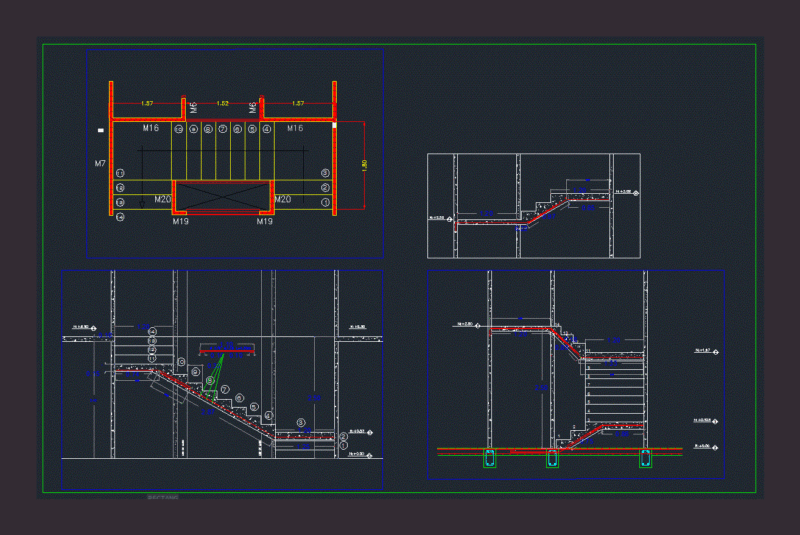 Ladder Industrialized System DWG Block for AutoCAD