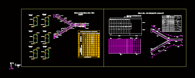 Ladder Marinera DWG Section for AutoCAD