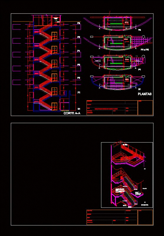 Ladders DWG Block for AutoCAD