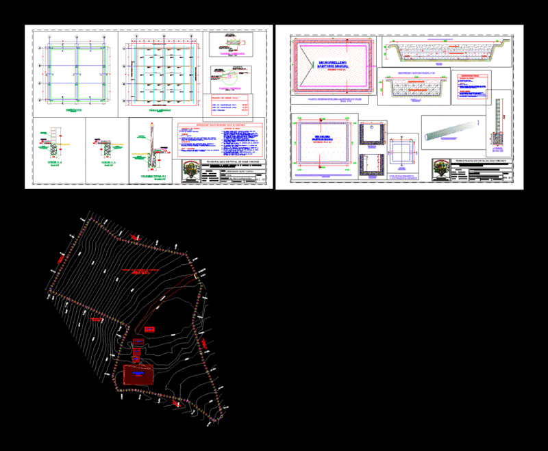 Landfill DWG Block for AutoCAD