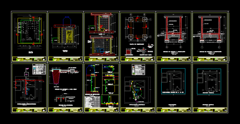 Latrines DWG Detail for AutoCAD