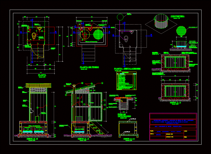 Latrines DWG Full Project for AutoCAD