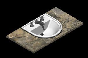 Lavatory 3D DWG Model for AutoCAD