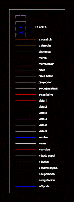 Layers For Autocad DWG Block for AutoCAD