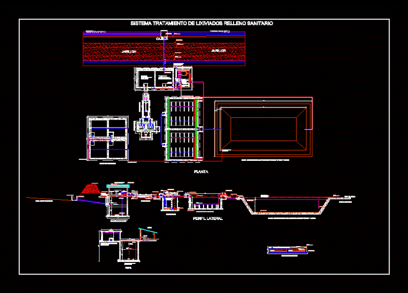 Leachate Treatment Plant DWG Block for AutoCAD