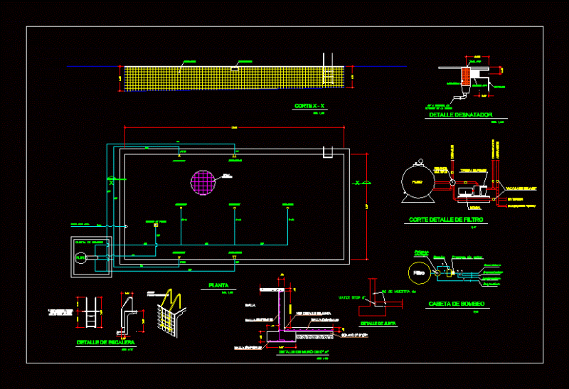 Leisure Pool DWG Detail for AutoCAD